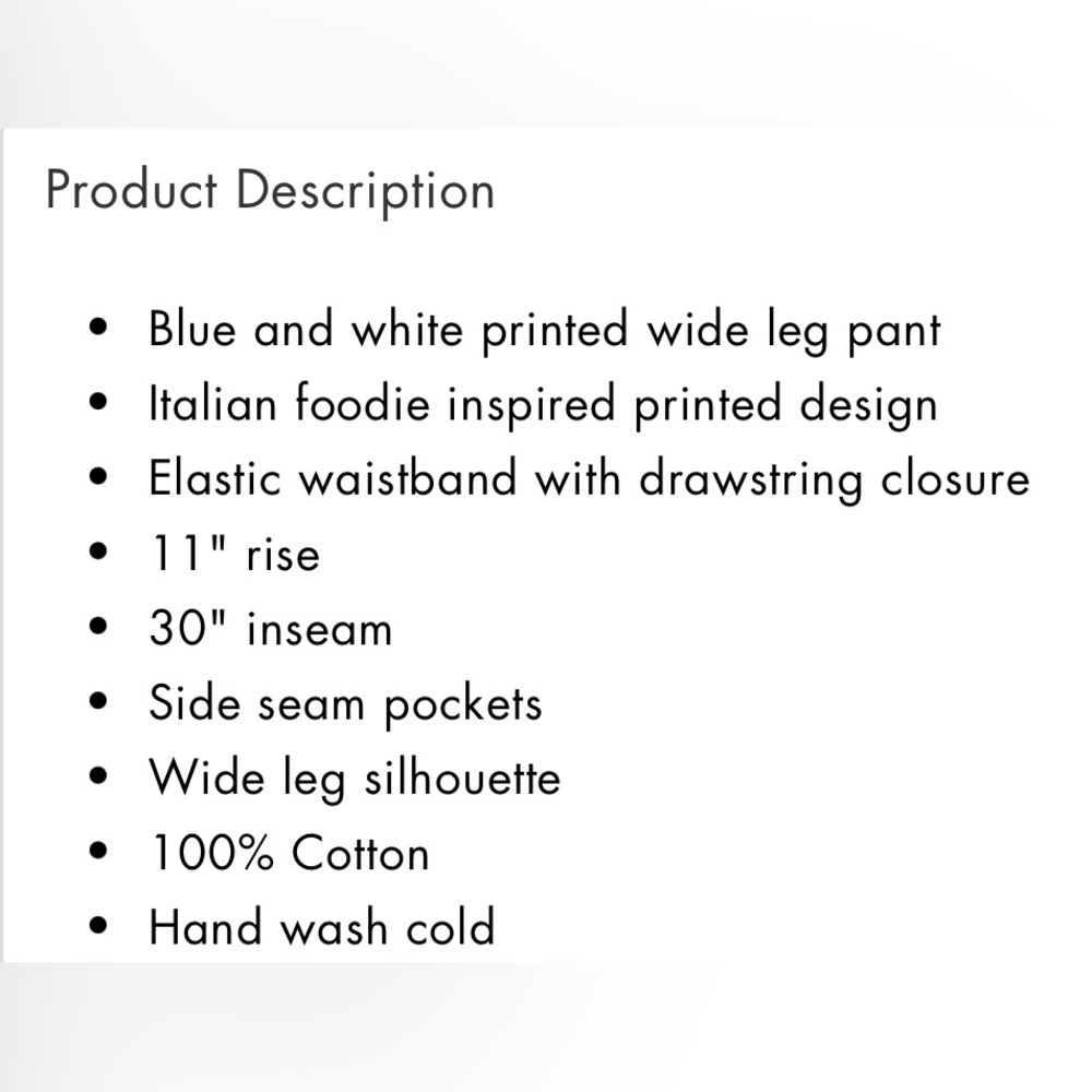 Bailey Rose Foodie Print Ankle Pant - Picture 4 of 8